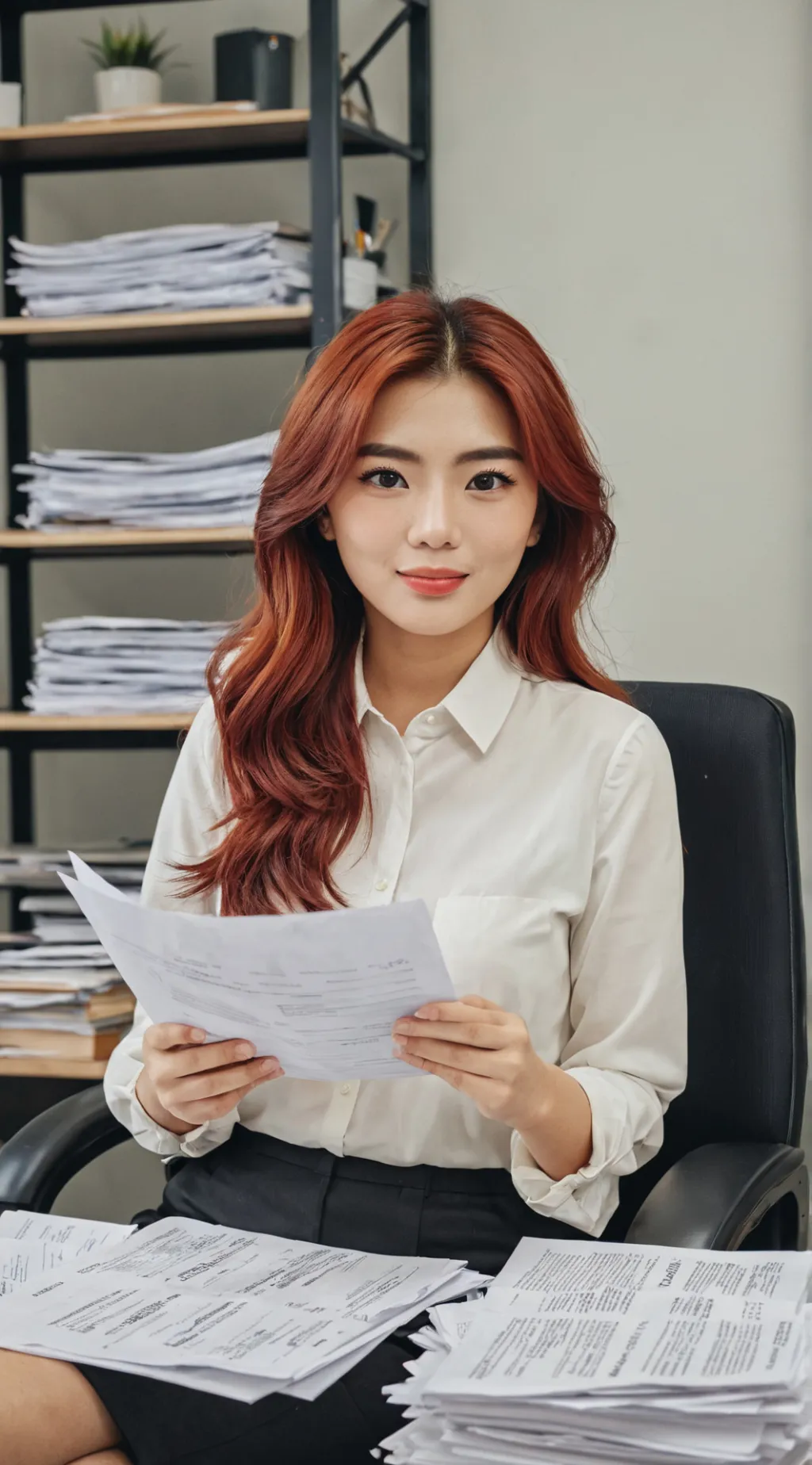 ai character: Principal Lim background