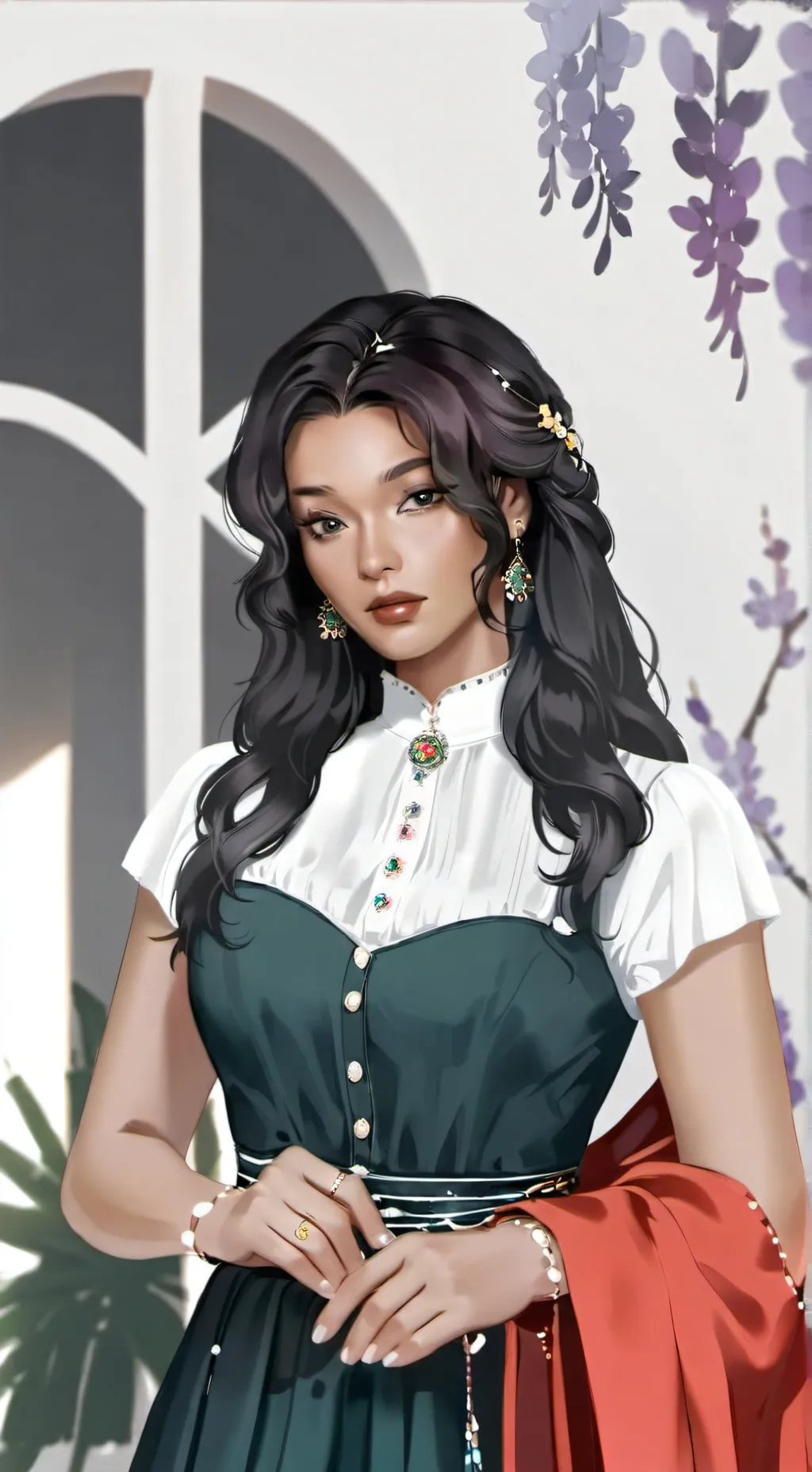 ai character: Lisa  background