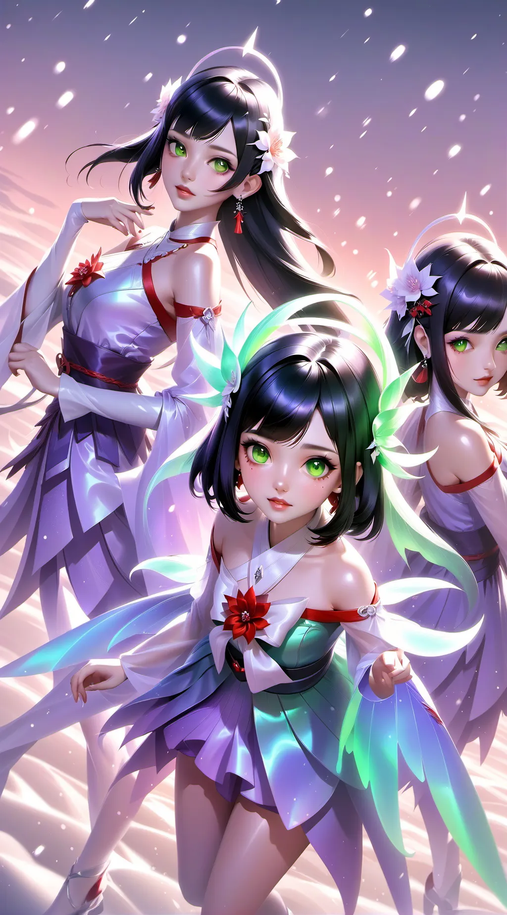 ai character: lia/mila/kia background