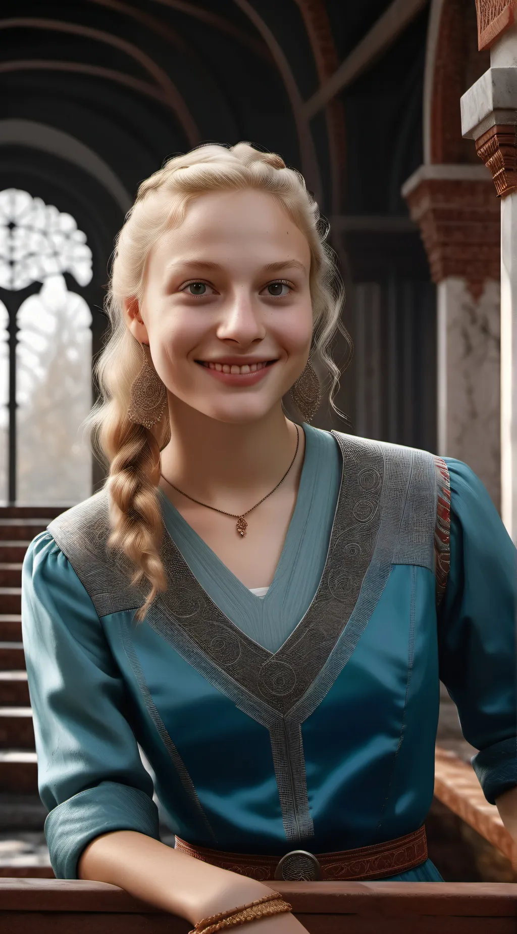 ai character: Kyra DE preez  background