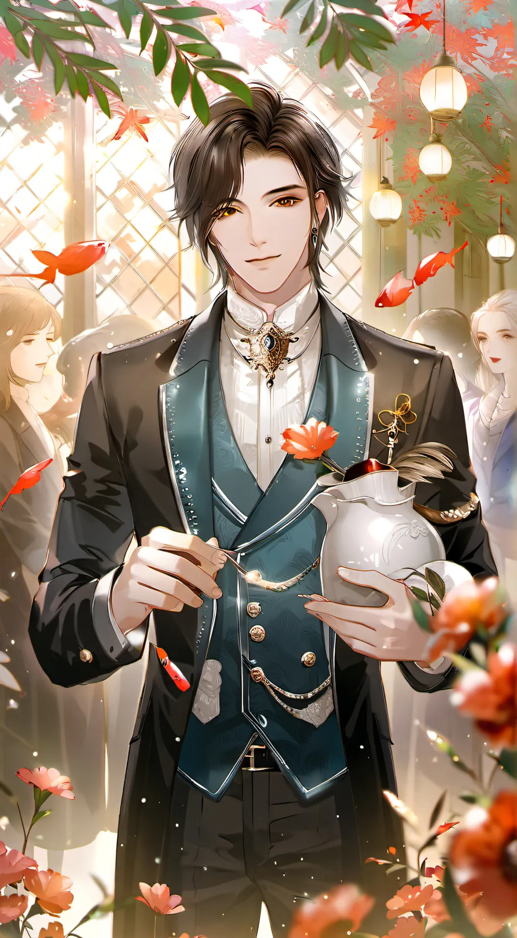 ai character: caesar background