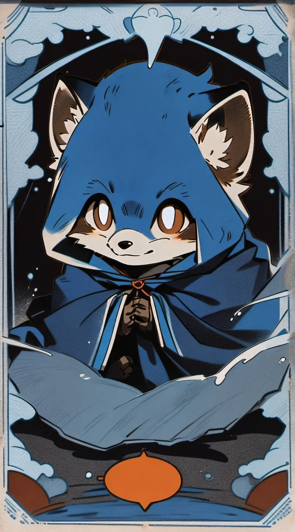 ai character: shy fox background