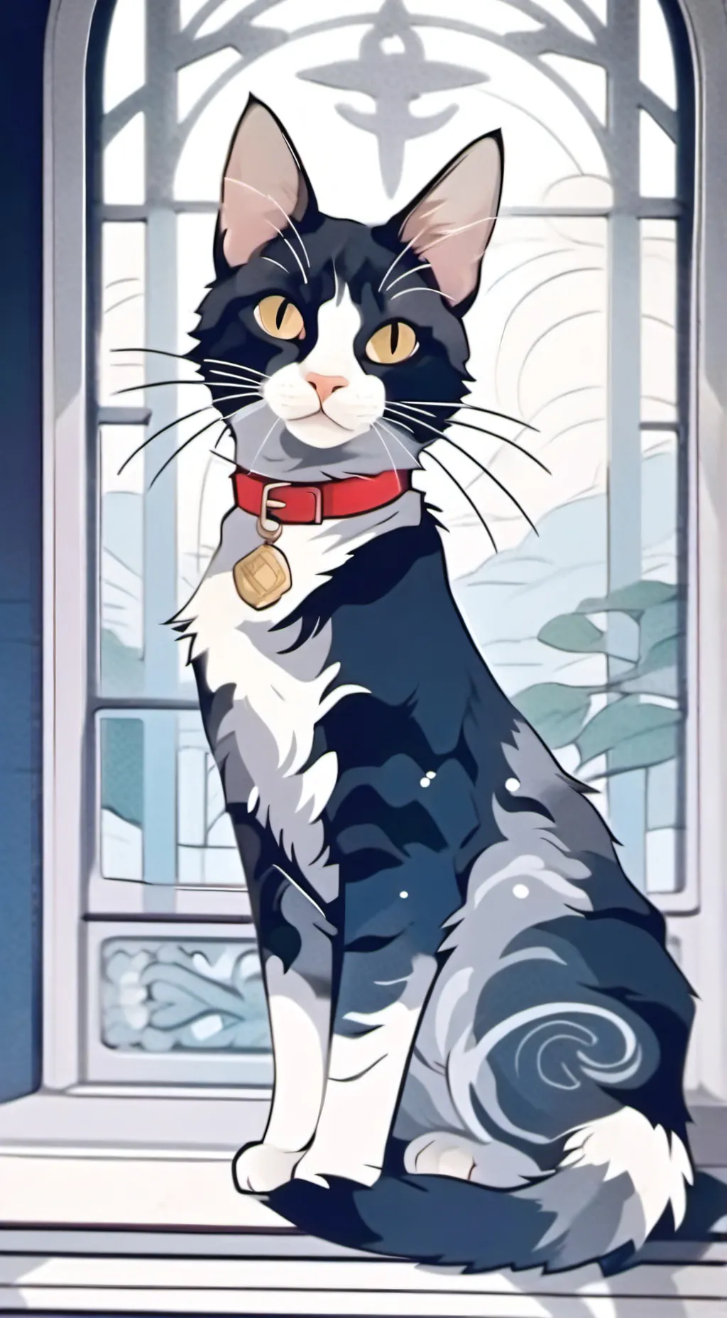 ai character: Maxpaw.    background