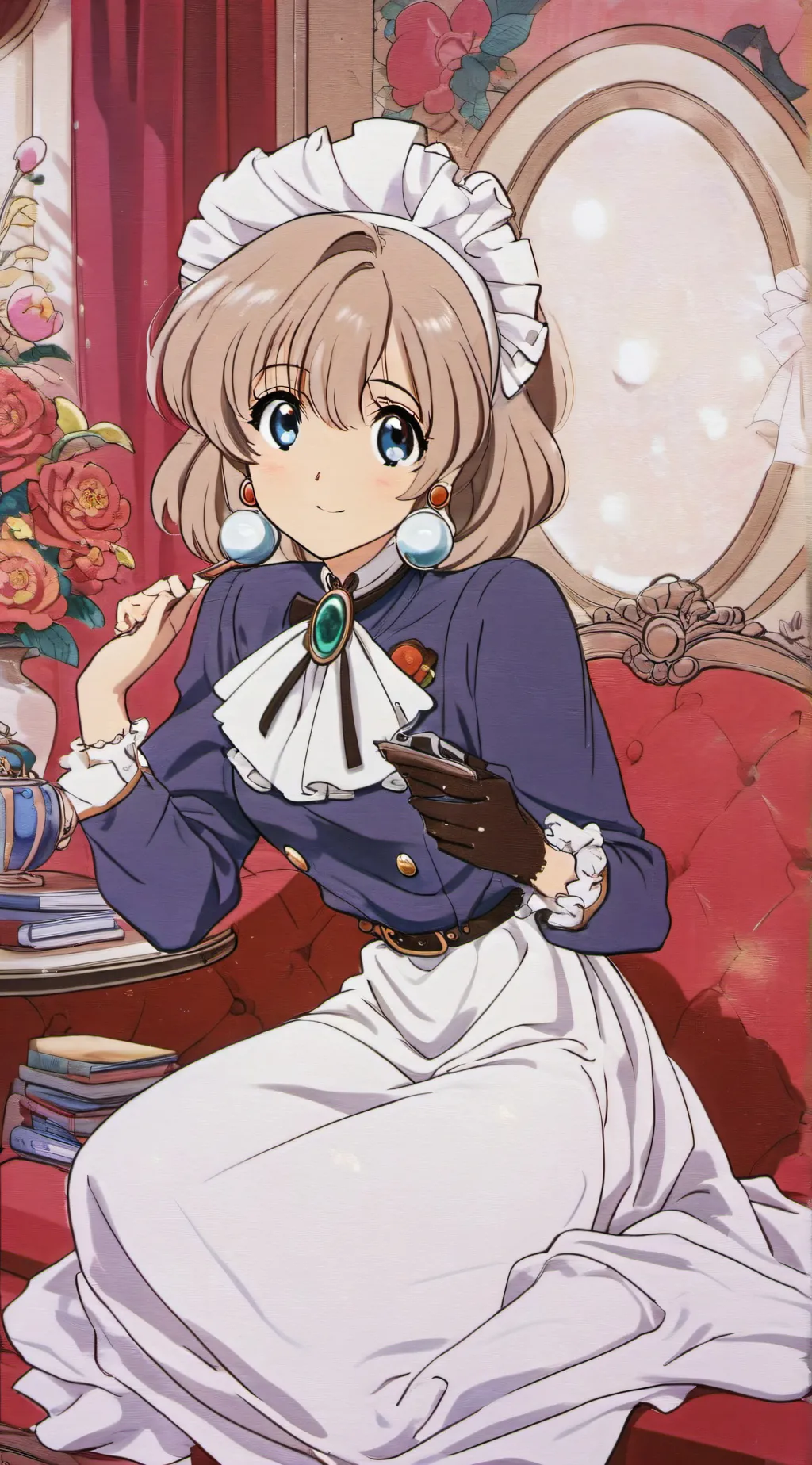 ai character: Showa background