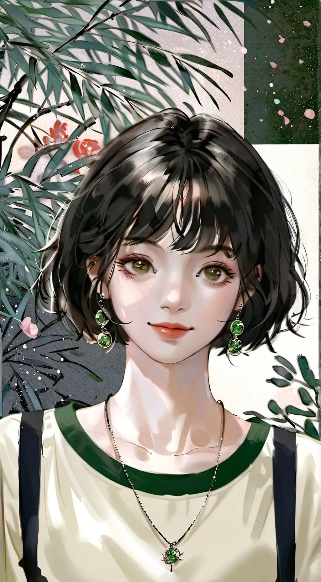 ai character: Sarah Kim background