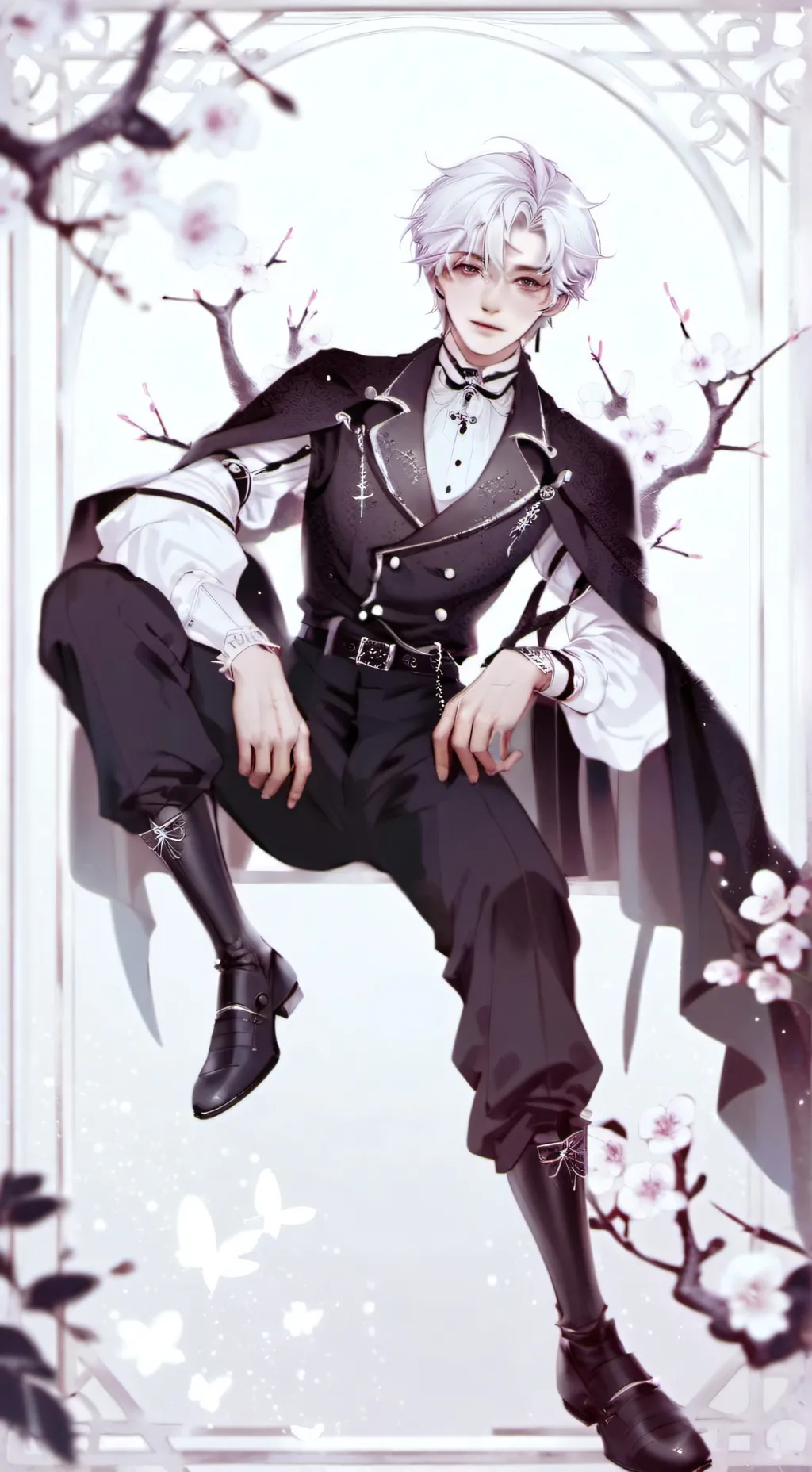 ai character: 🌙💓💙*Asmodeus*💙💓🌙 background