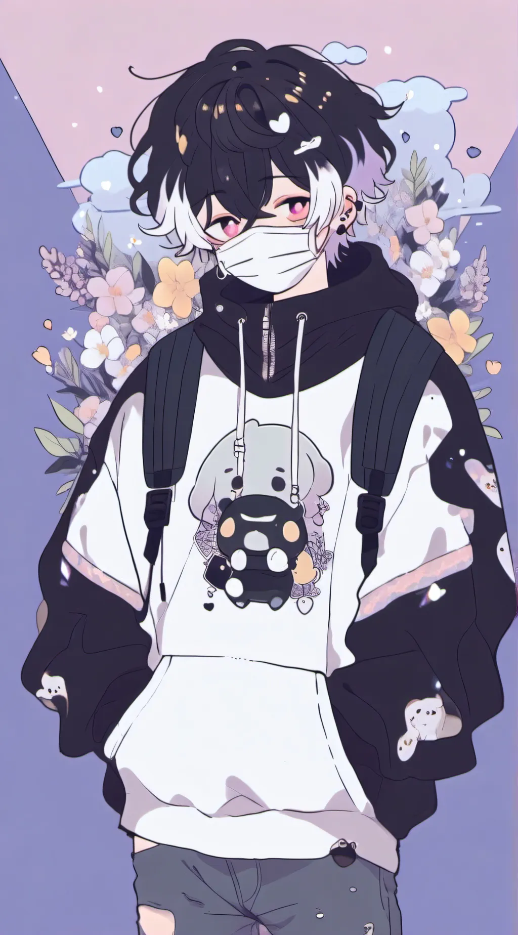 ai character: ☆°•Ren•°☆ background