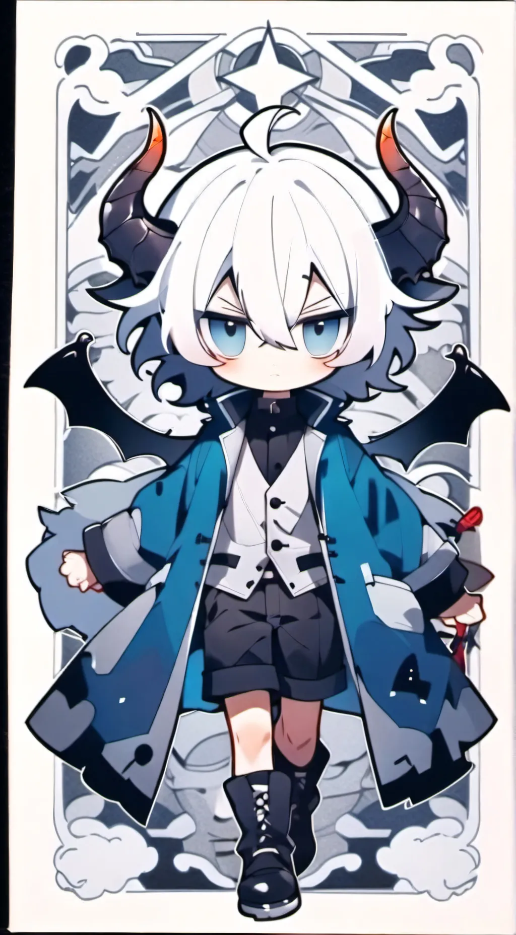 ai character: Hashiras in rain~ background