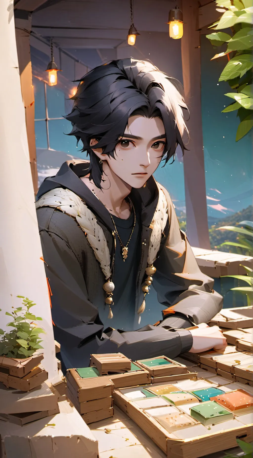 ai character: Brandon  background