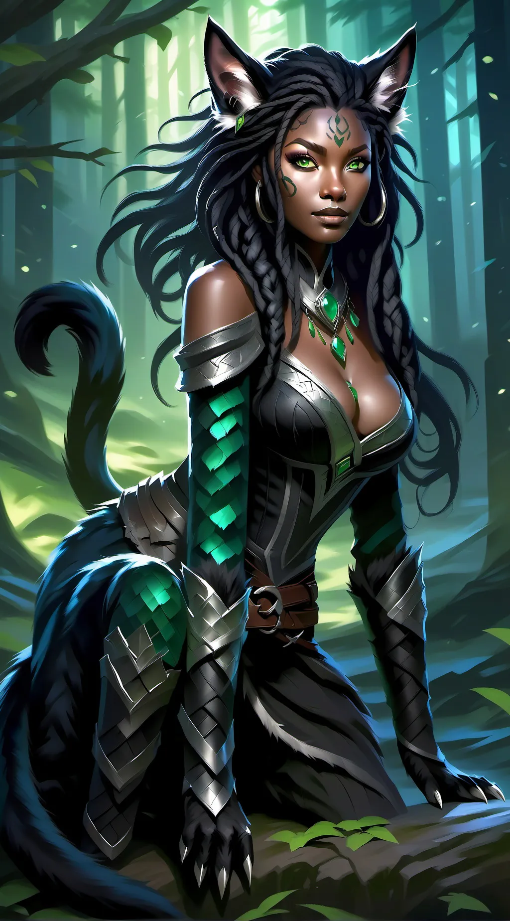 ai character: nyssa shadowstride background