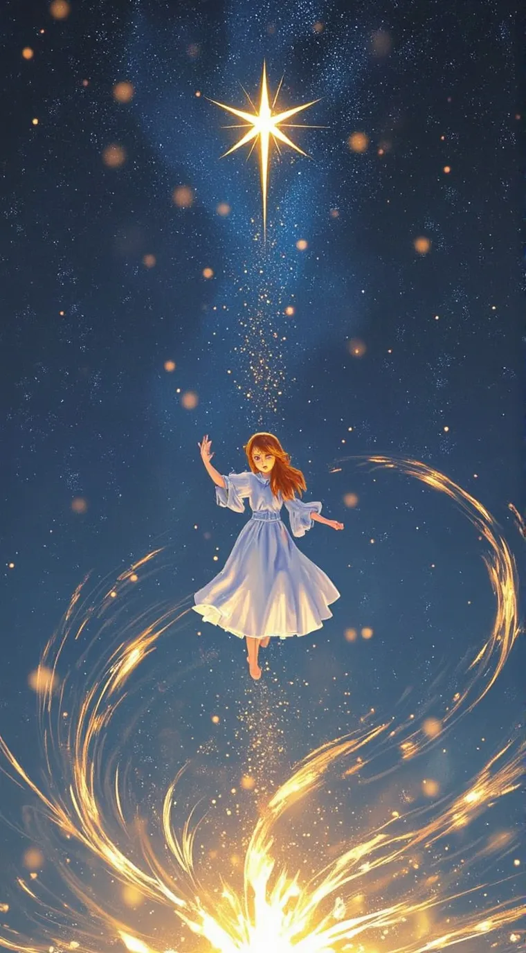 ai character: MHA (falling star) background