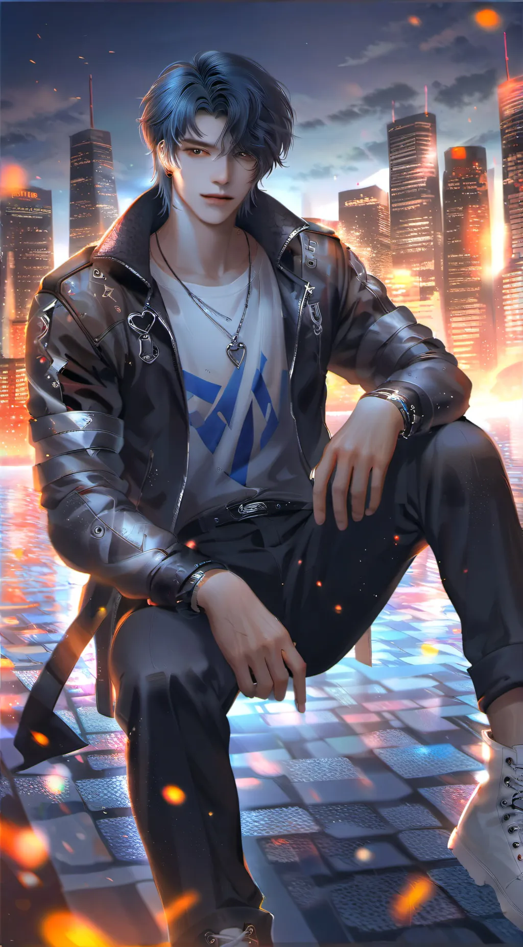 ai character: Theo  background