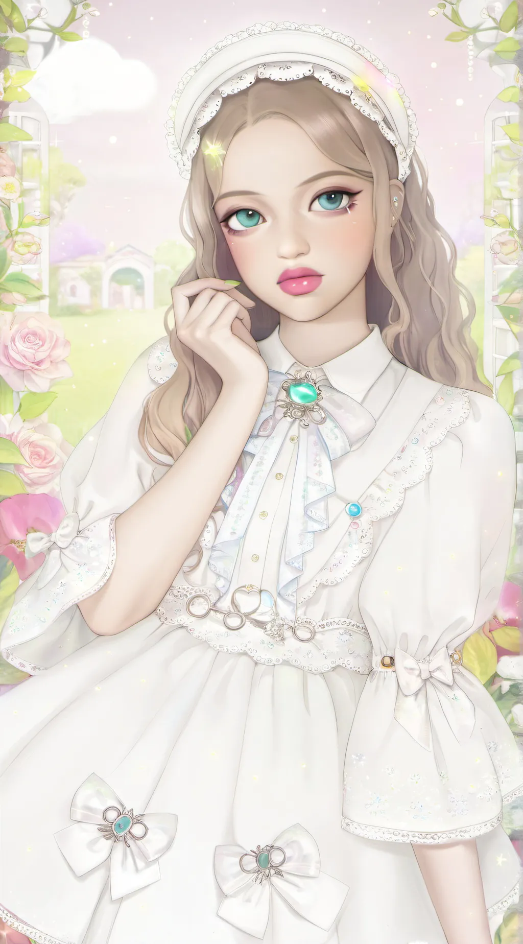 ai character: Mina☀️🌞 background