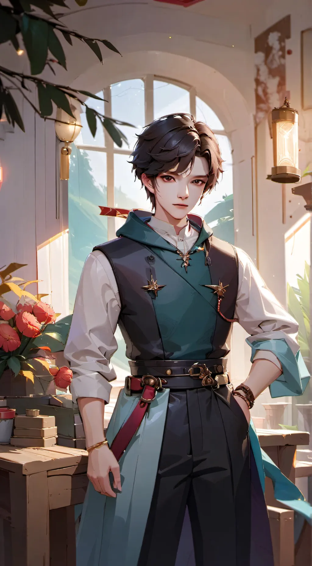 ai character: lukas background