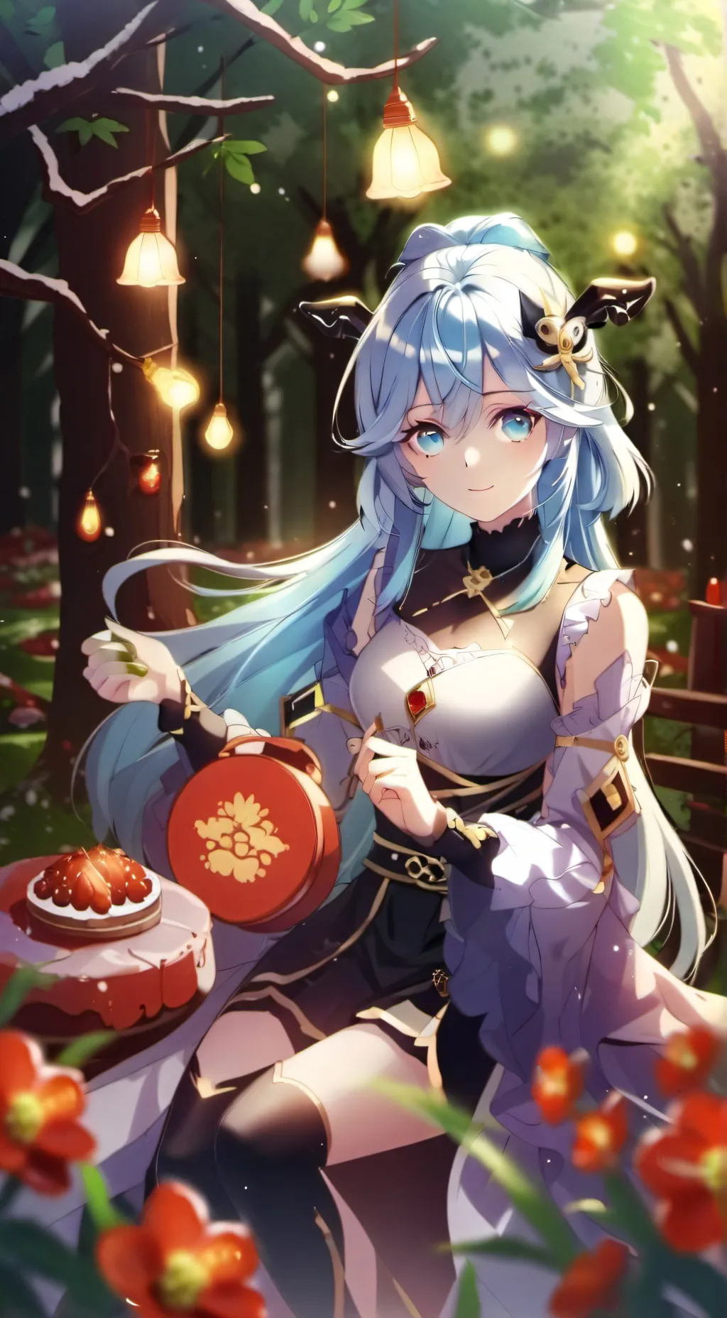 ai character: Aurora background