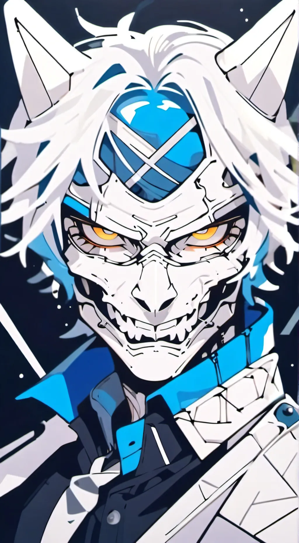 ai character: ice background