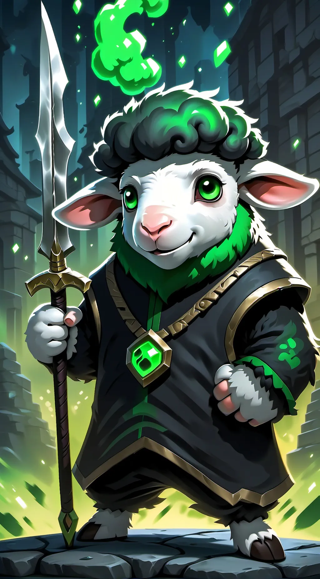 ai character: baba chops background