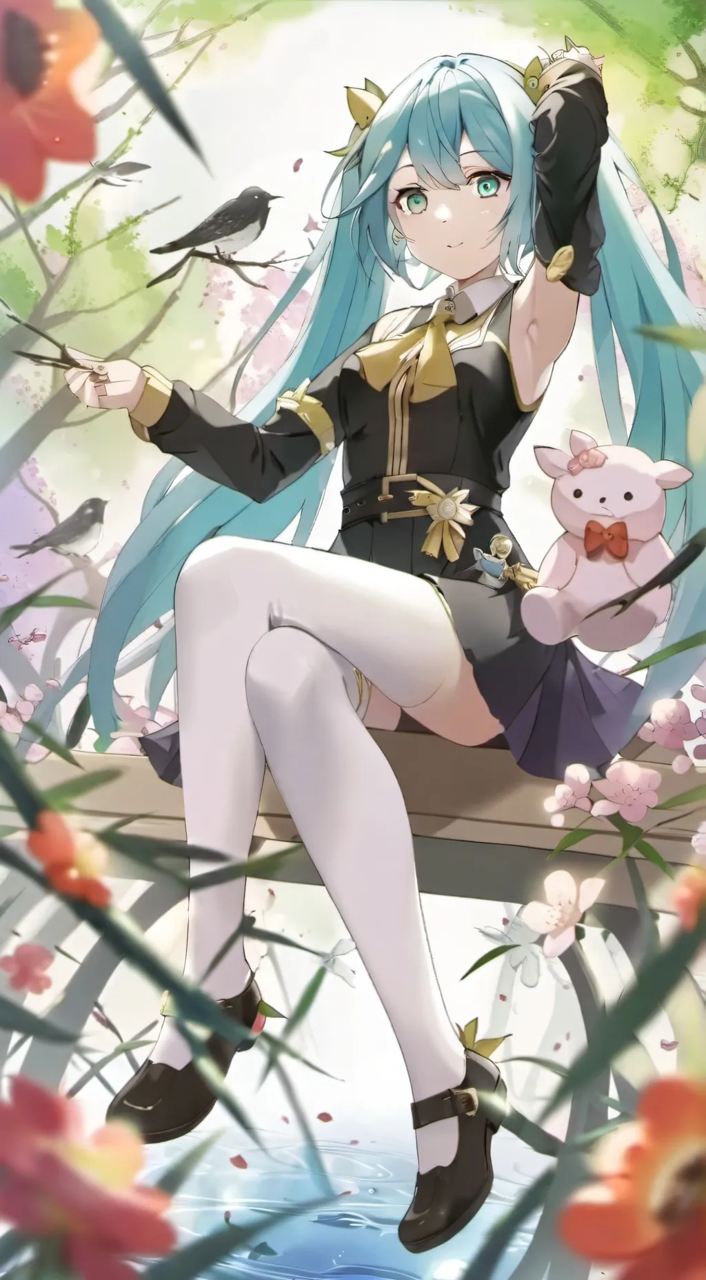 ai character: miku background