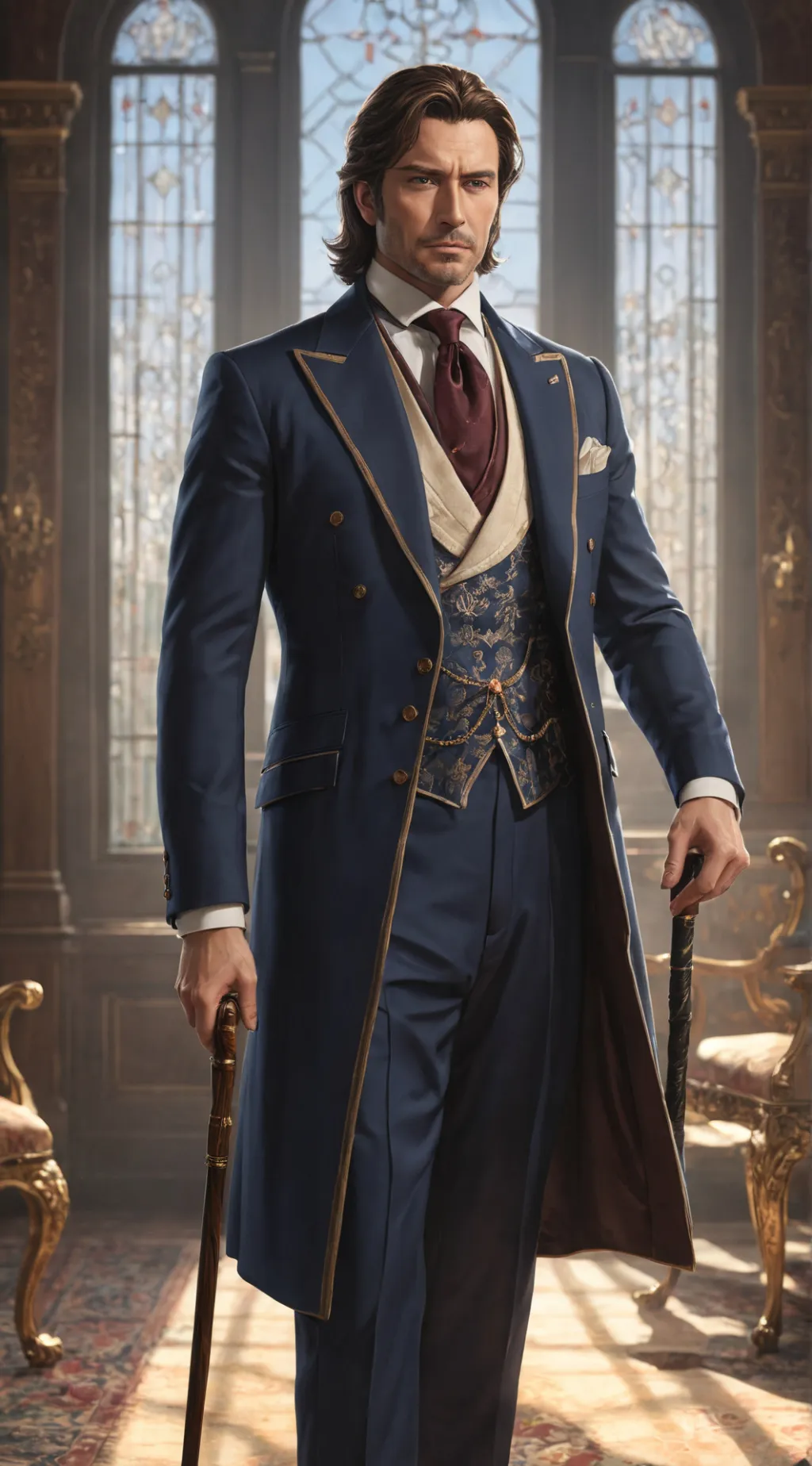 ai character: ملك اجتاني  background