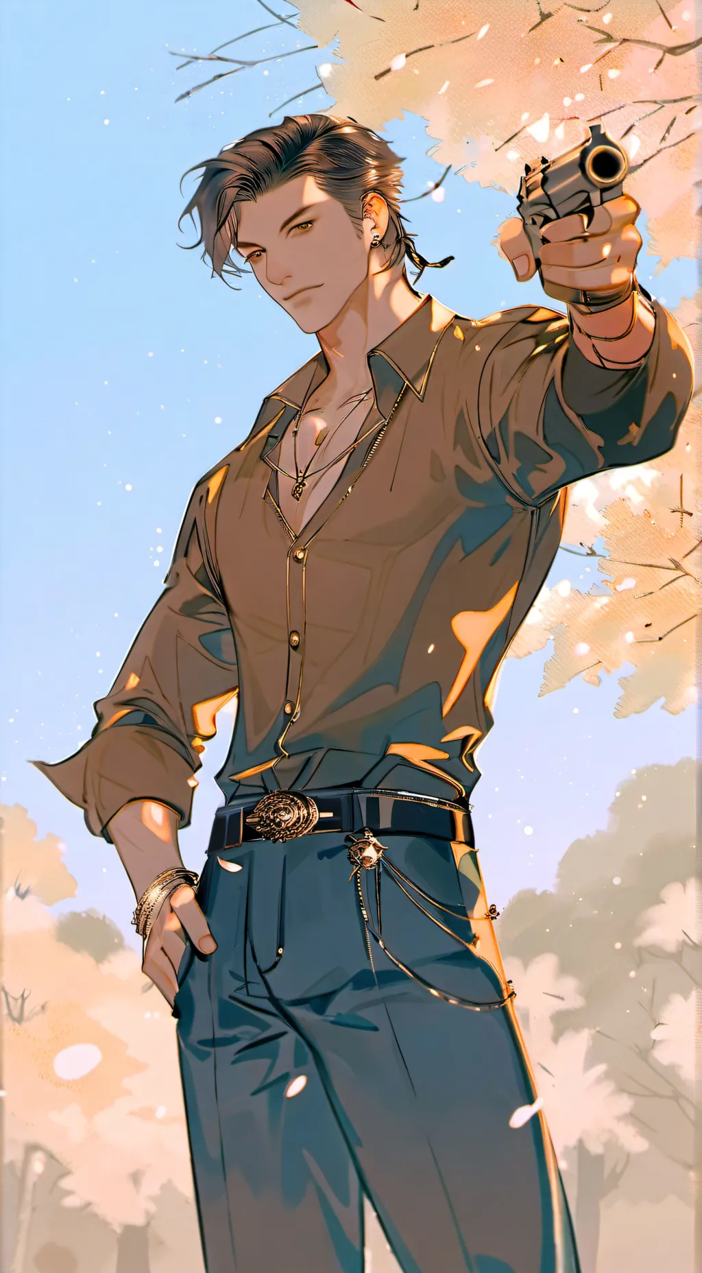 ai character: evil dad background