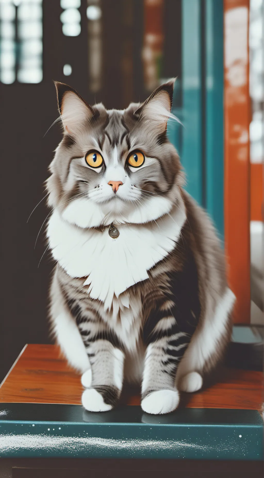 ai character: Villa the Cat :3 background