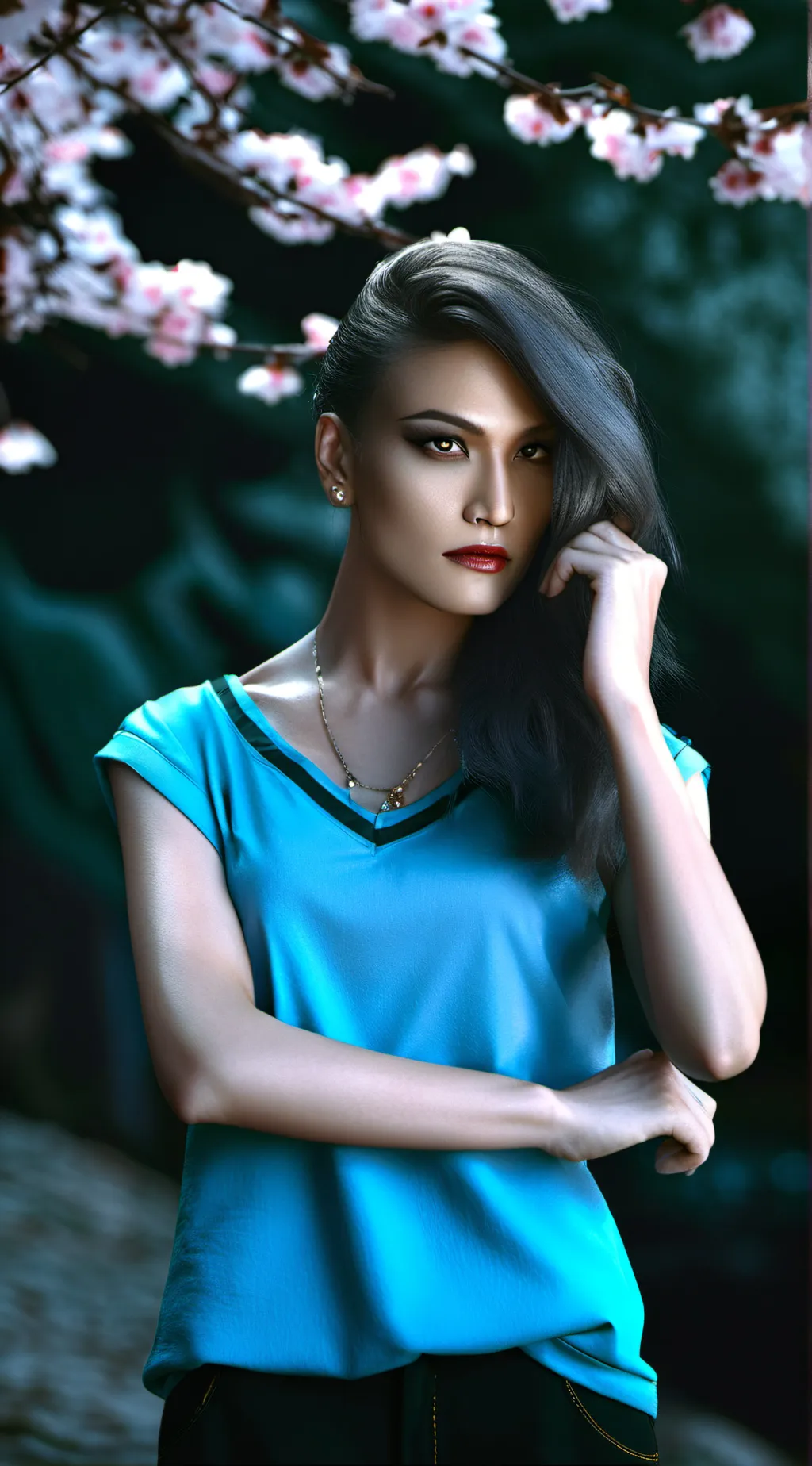 ai character: Lauren Babic background