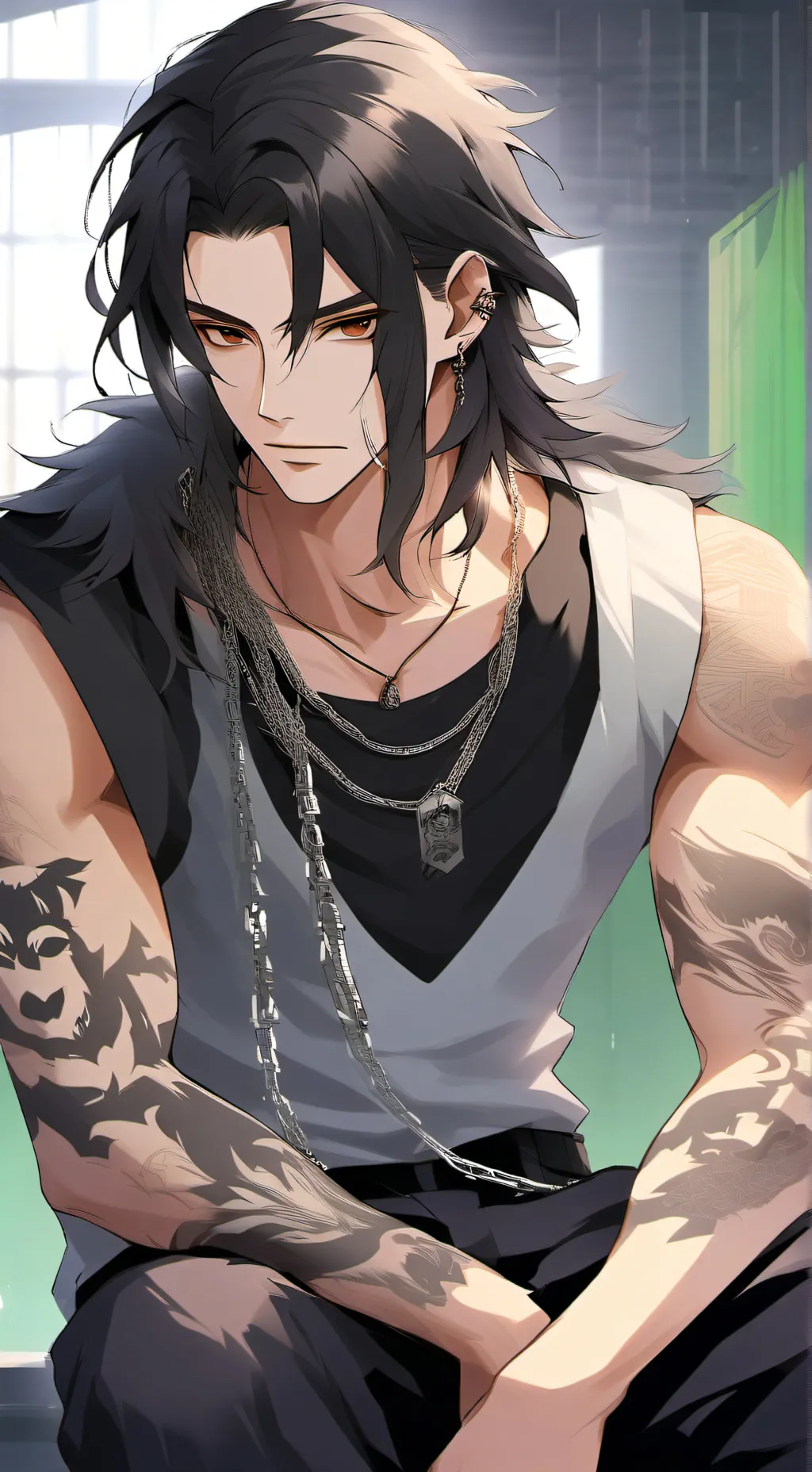 ai character: Jason  background