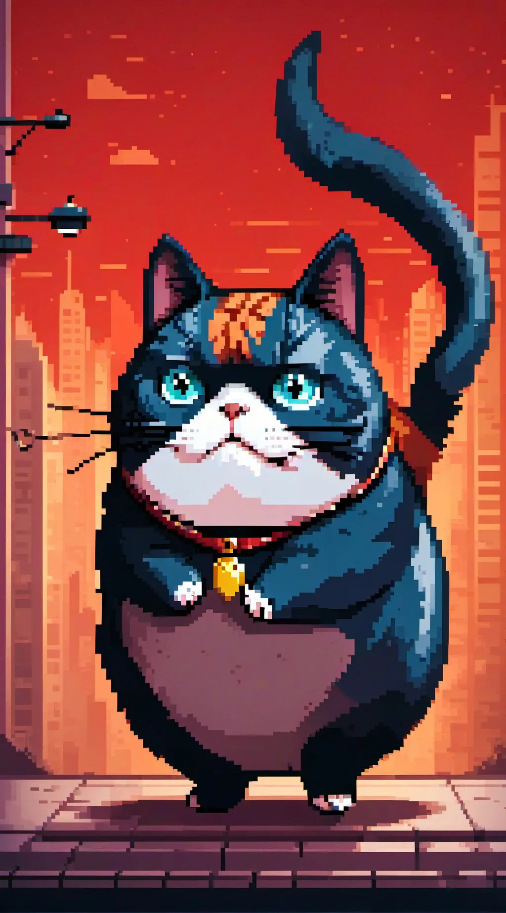 ai character: stuffed cat background