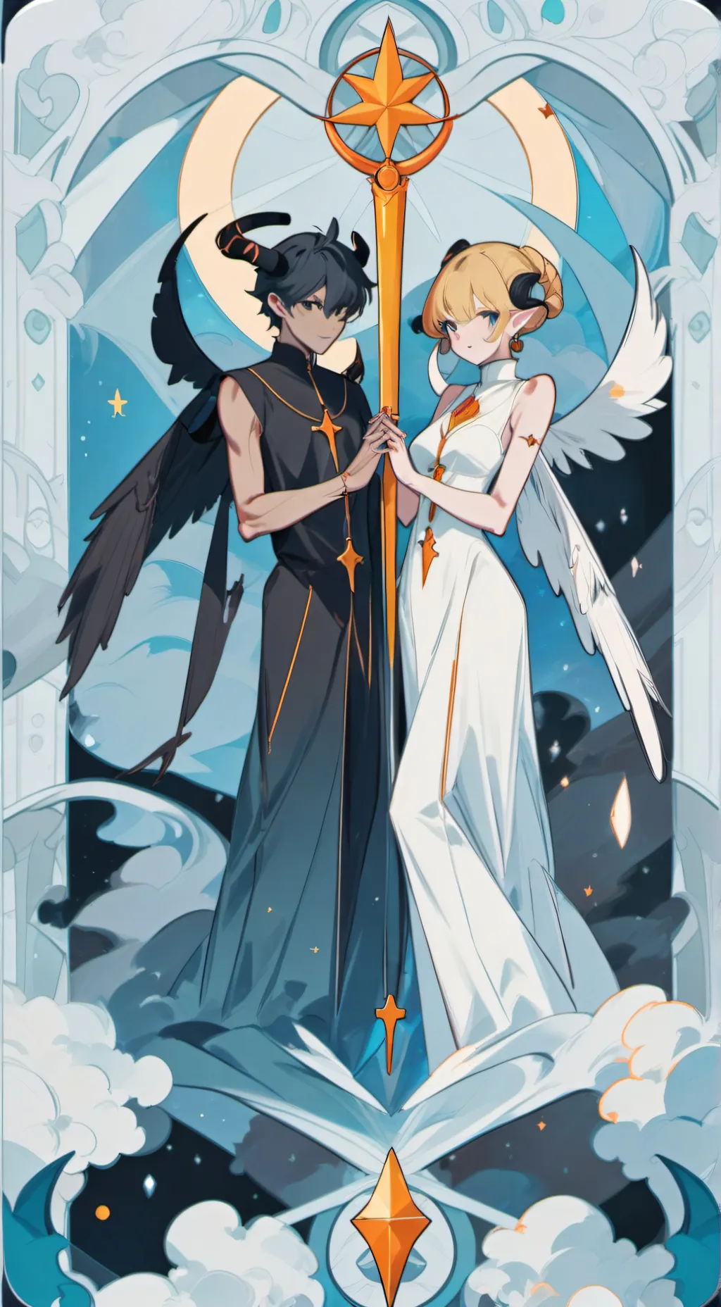ai character: “Demon Angel” background