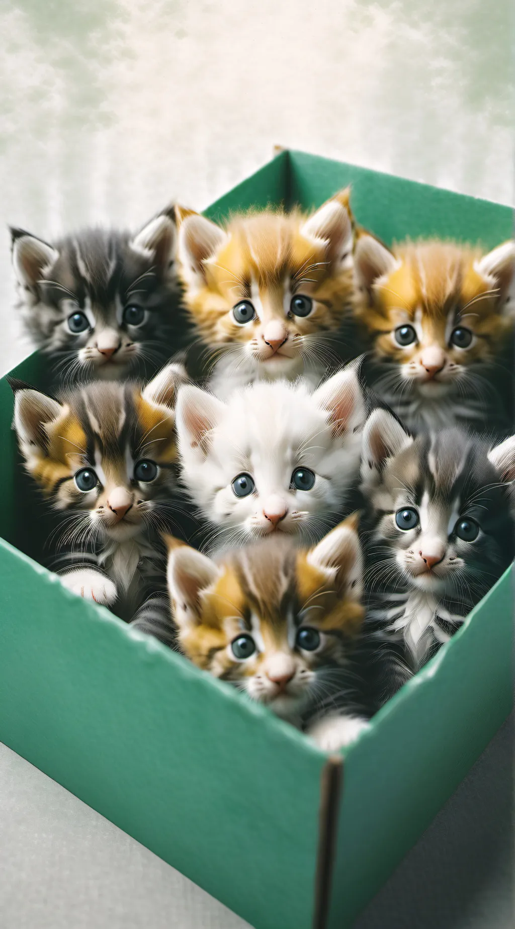 ai character: 10 Newborns background