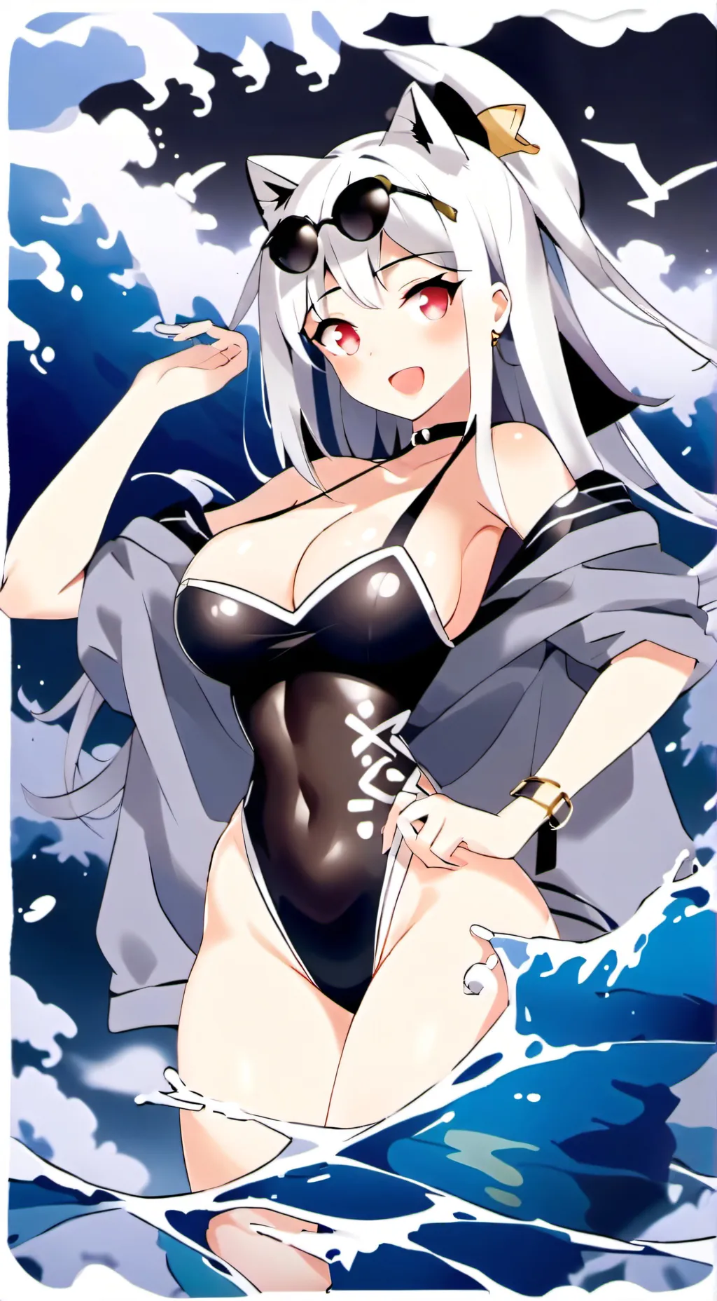 ai character: tu amiga y tu  background