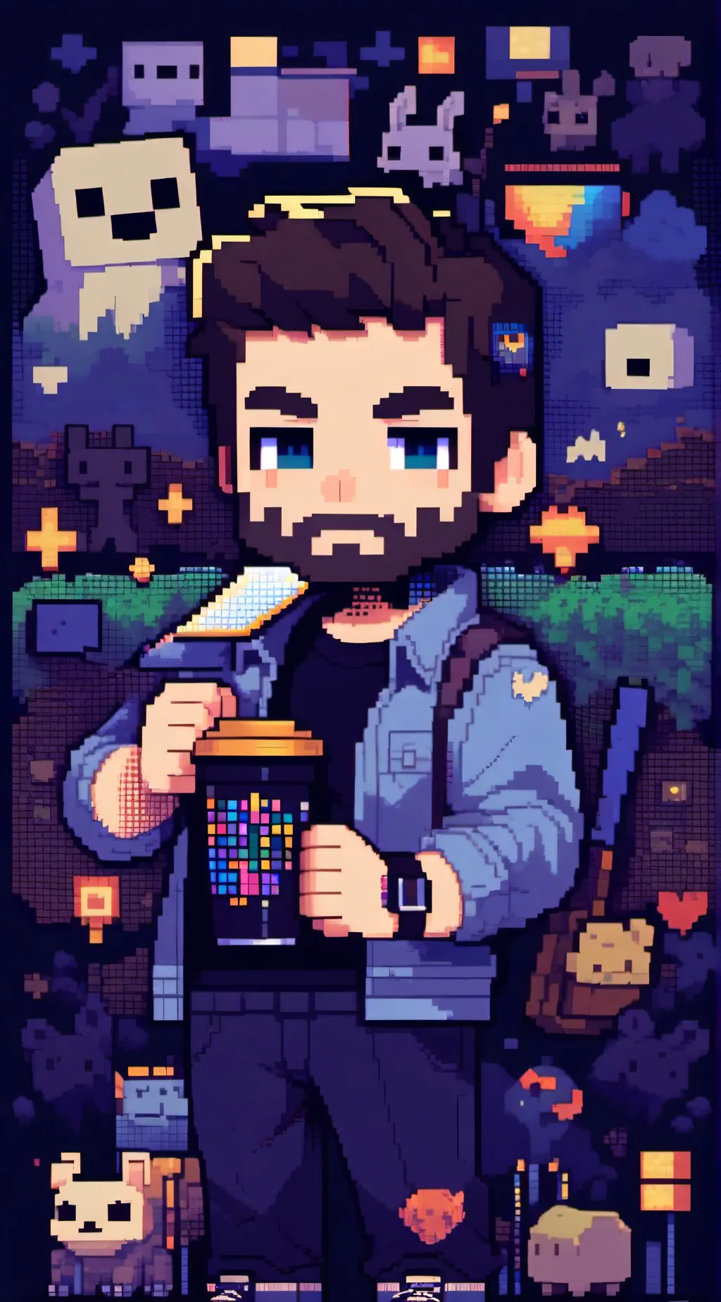 ai character: steve background