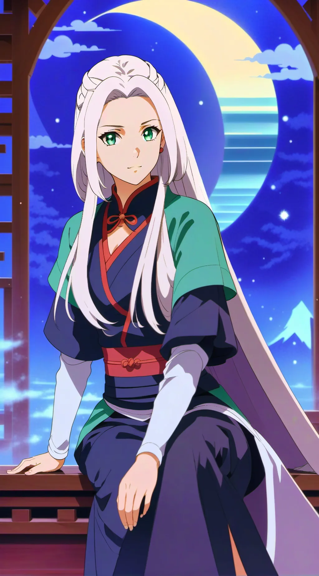 ai character: demon Slayer  background