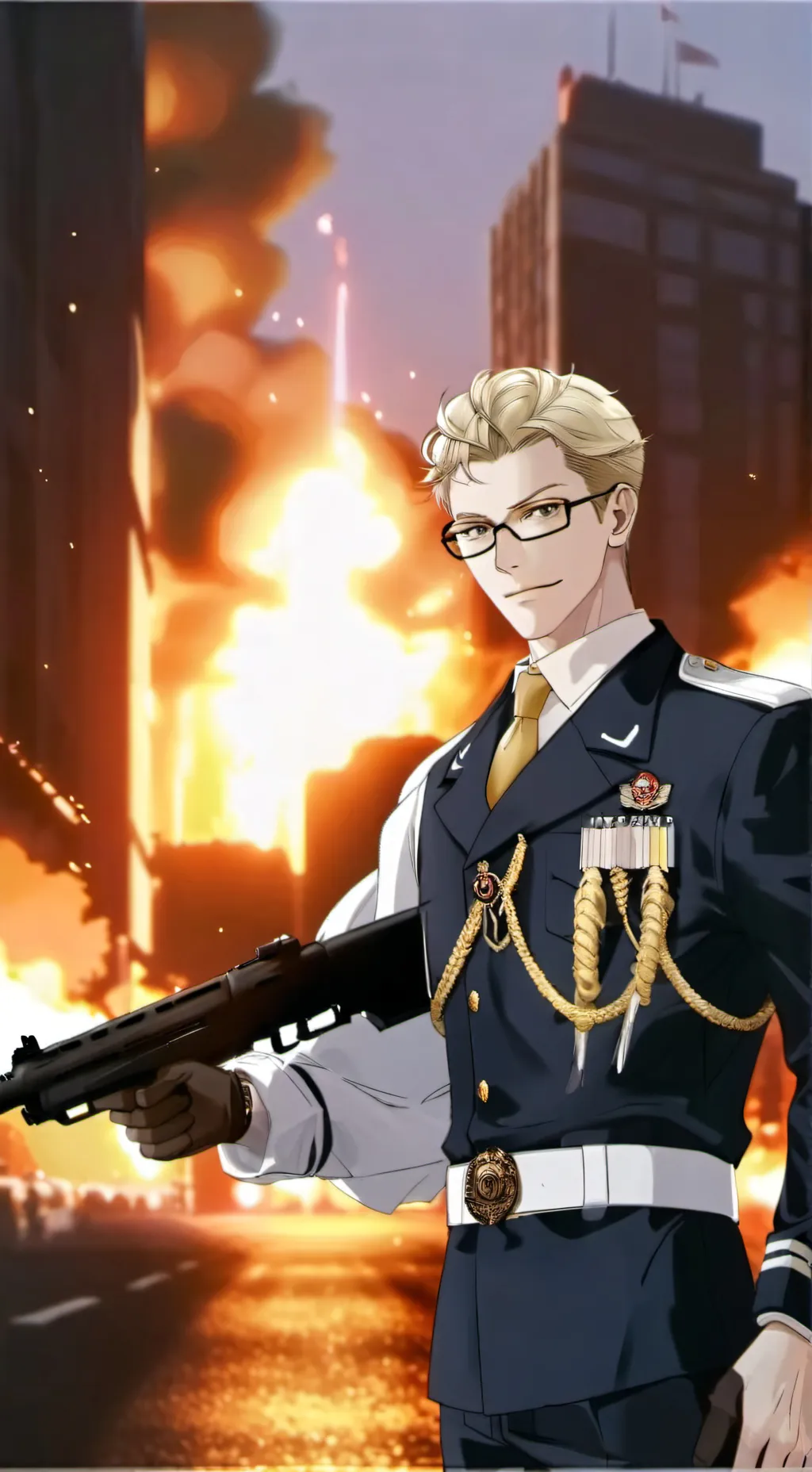 ai character: Commander Liam  background