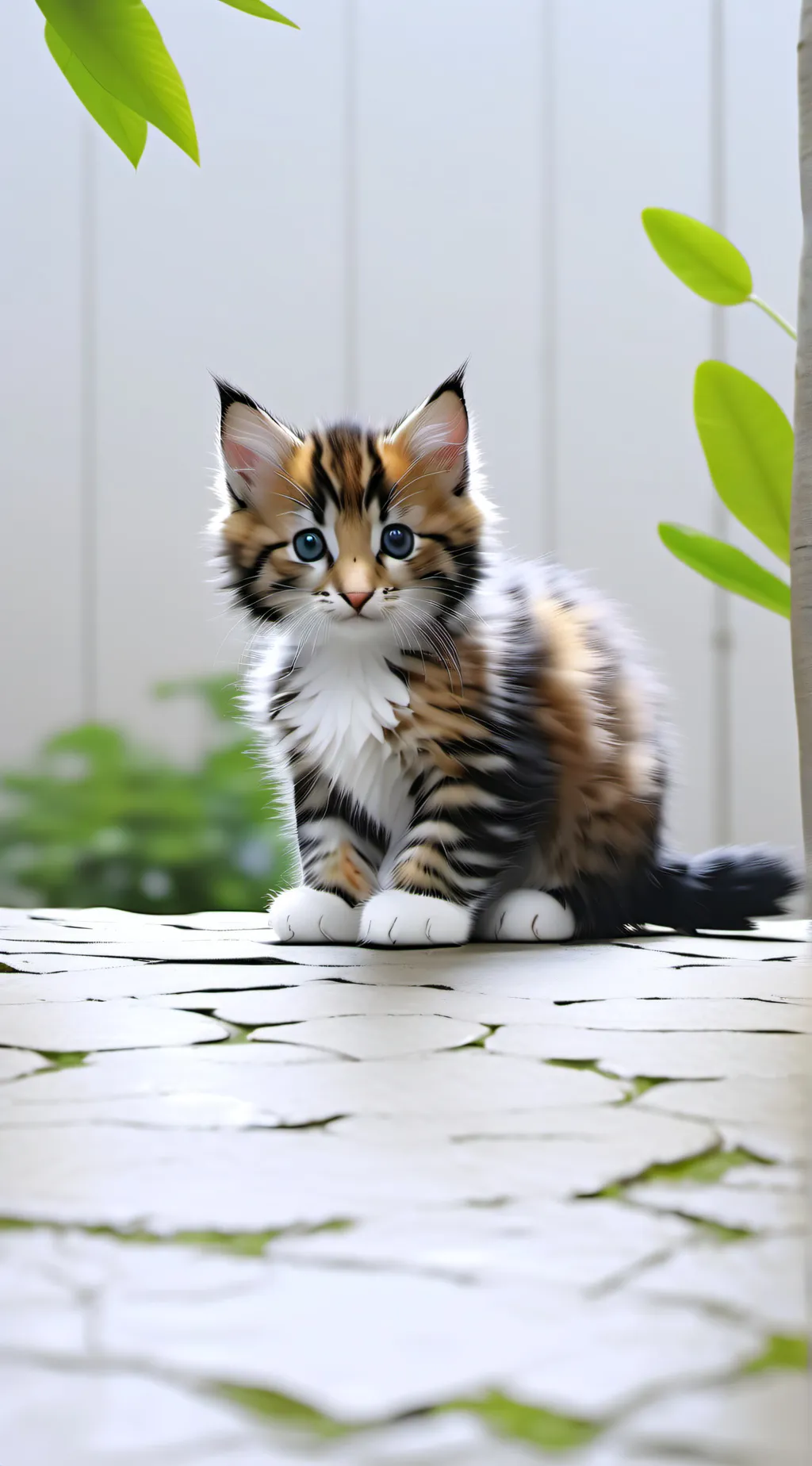 ai character: KITTYYYY background