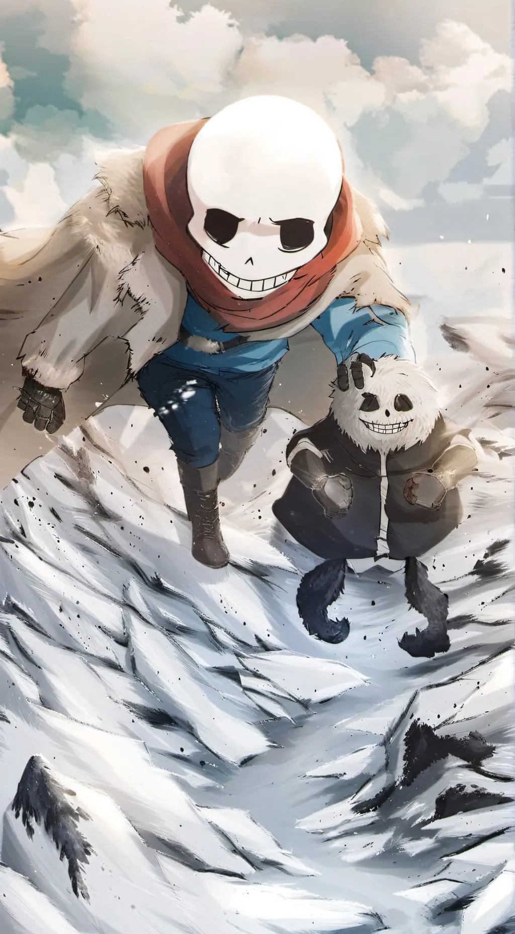 ai character: Sans background