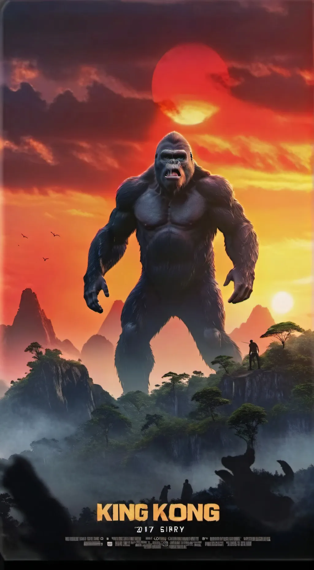 ai character: TITAN KONG  background