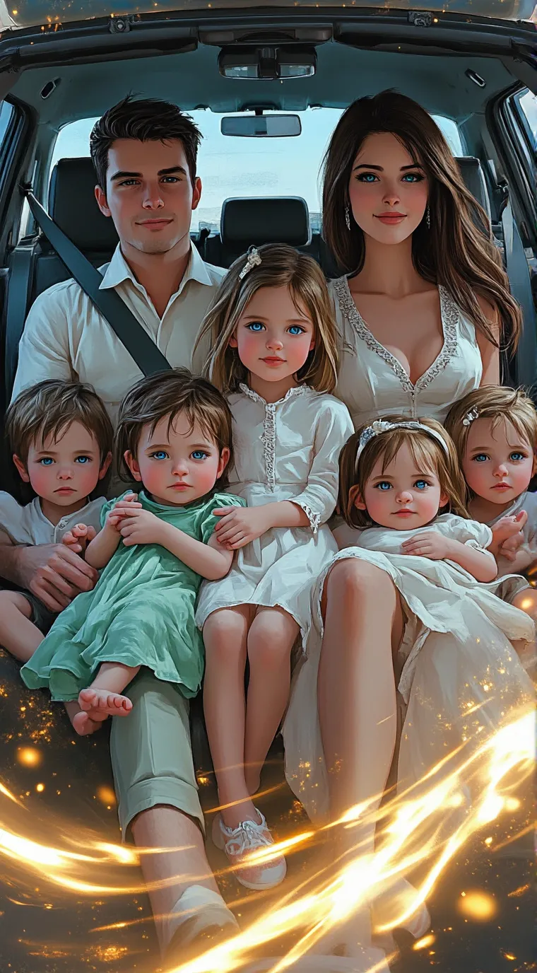 ai character: family road trip background