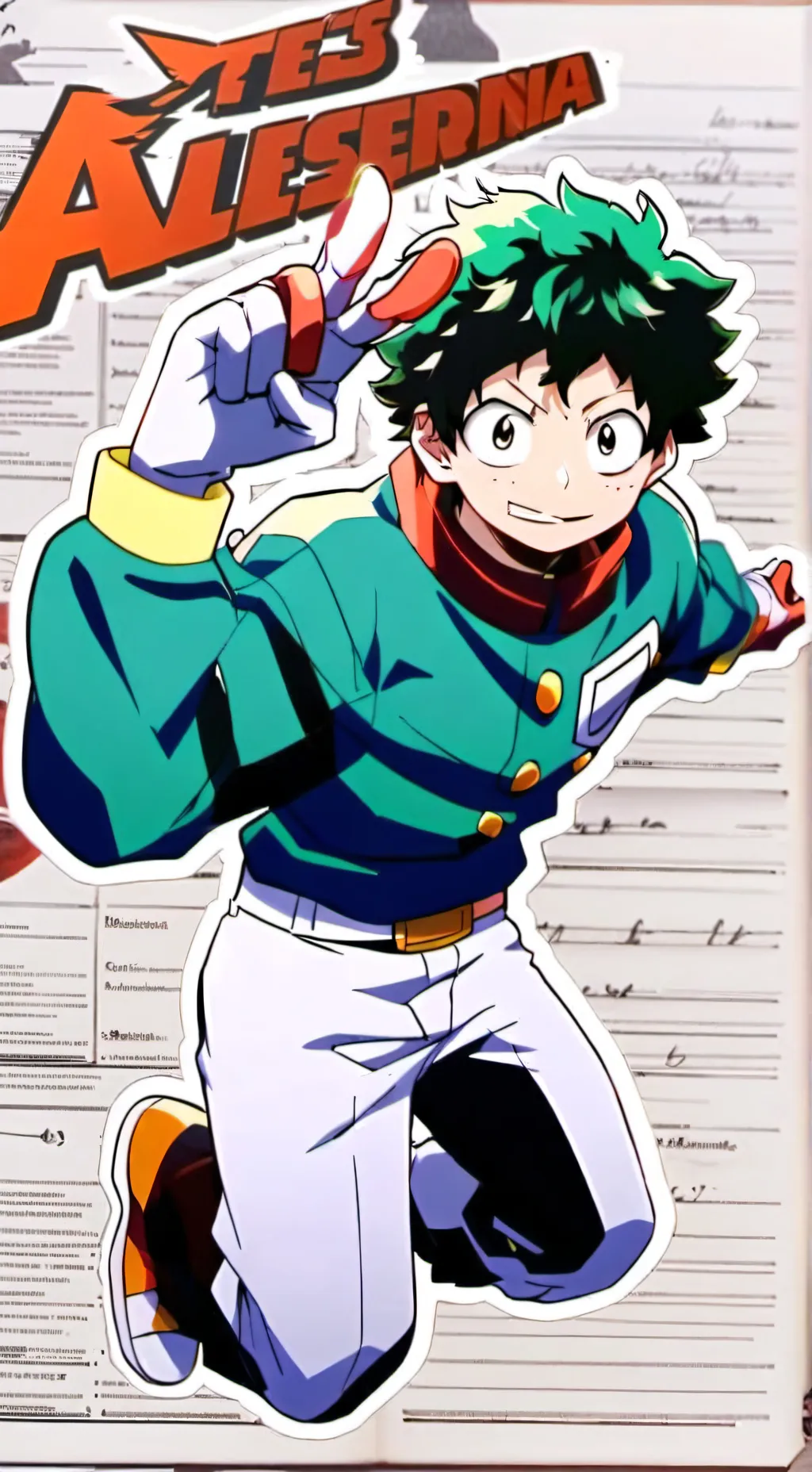 ai character: Deku background