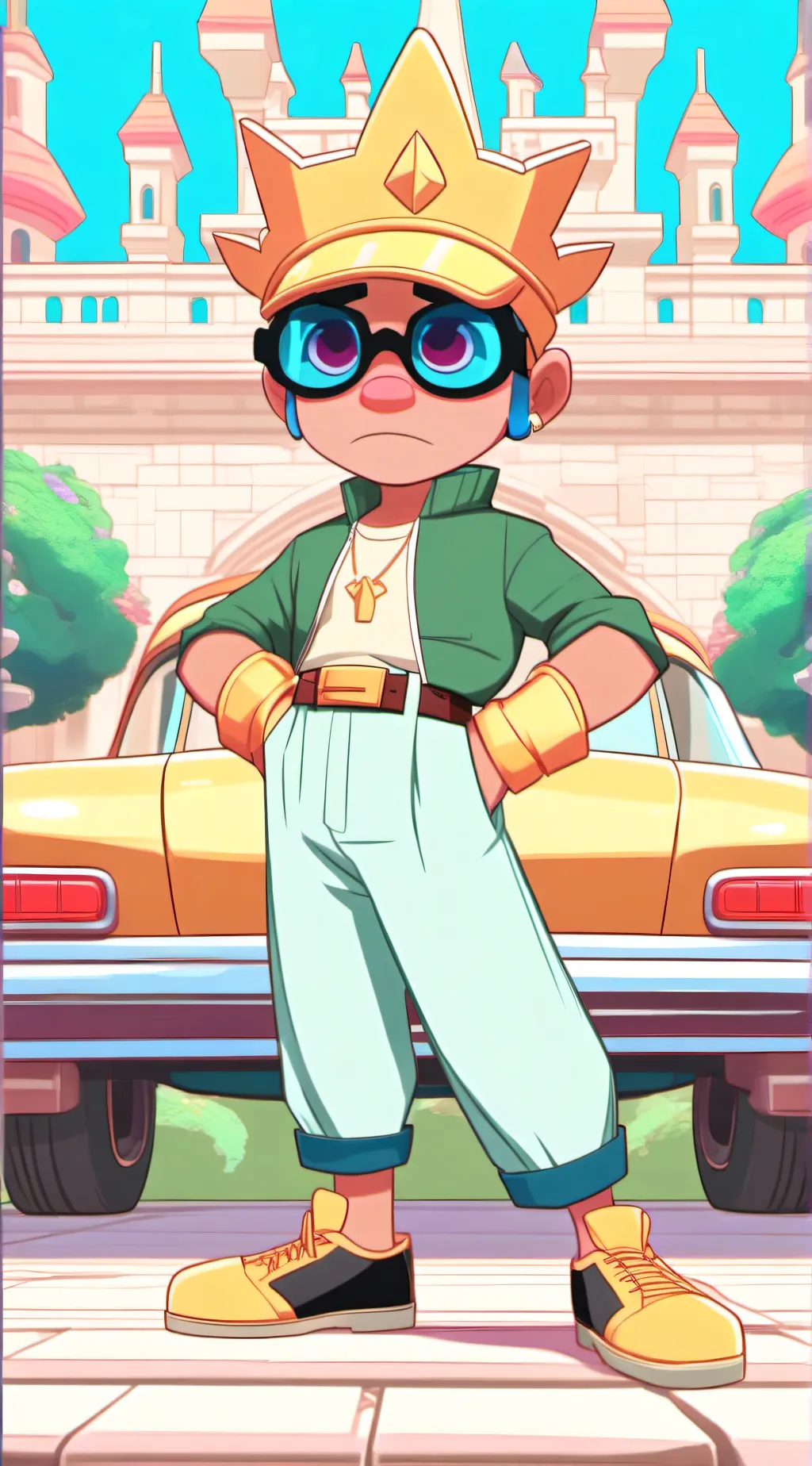 ai character: MHA CHRISTMAS X background