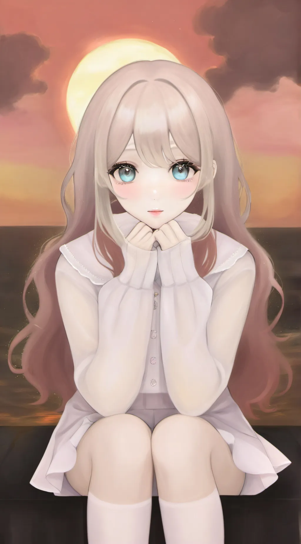 ai character: comforter background