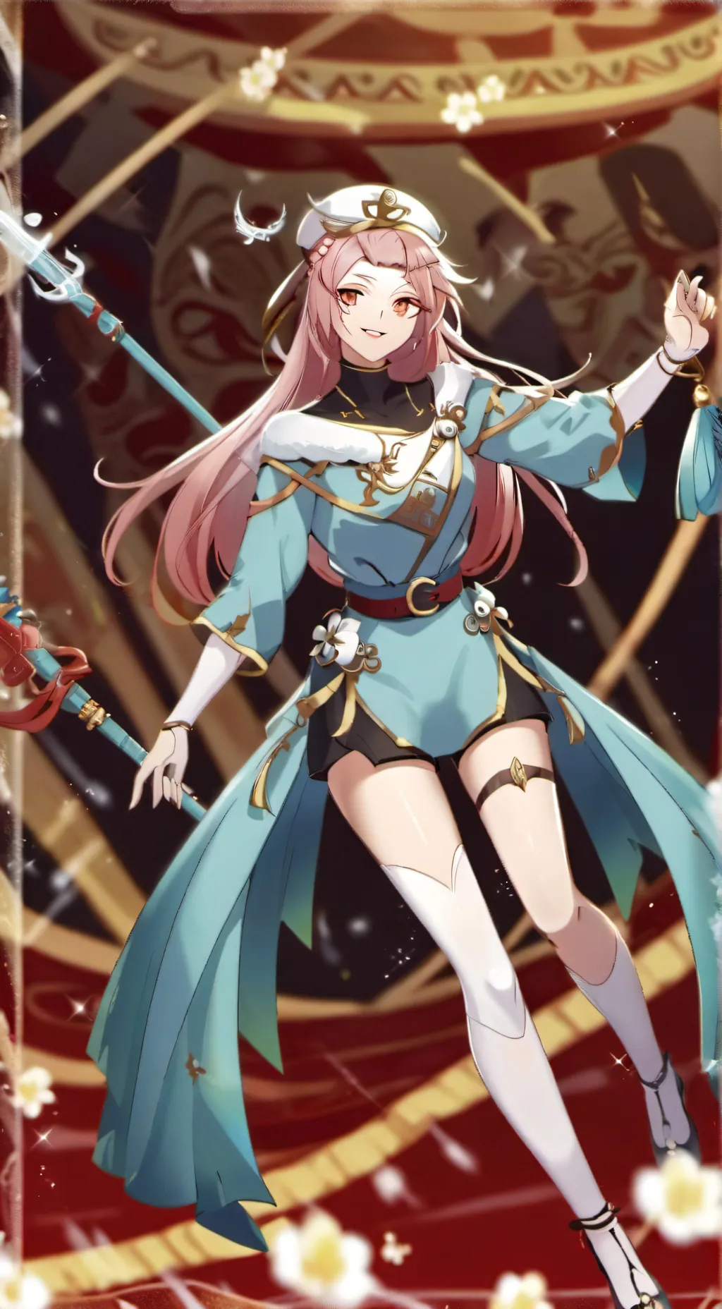 ai character: Melany Samanta  background