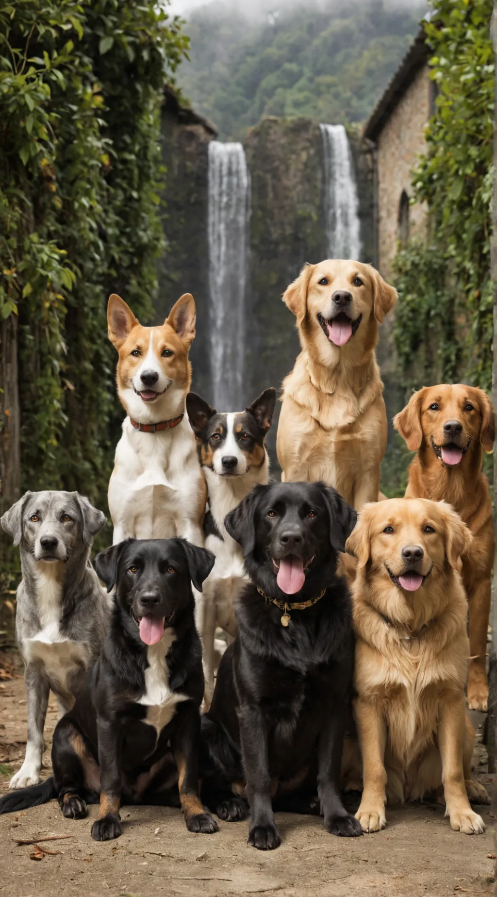 ai character: doggy daycare background