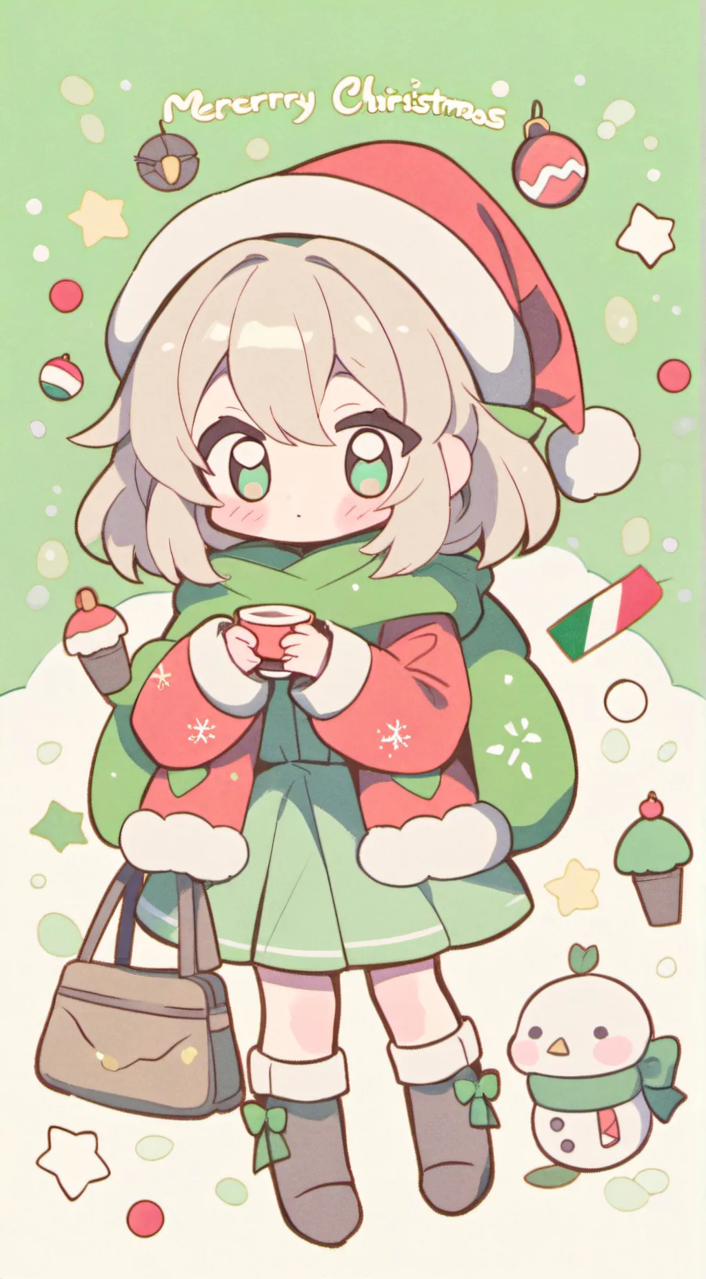 ai character: Christmas HH  background