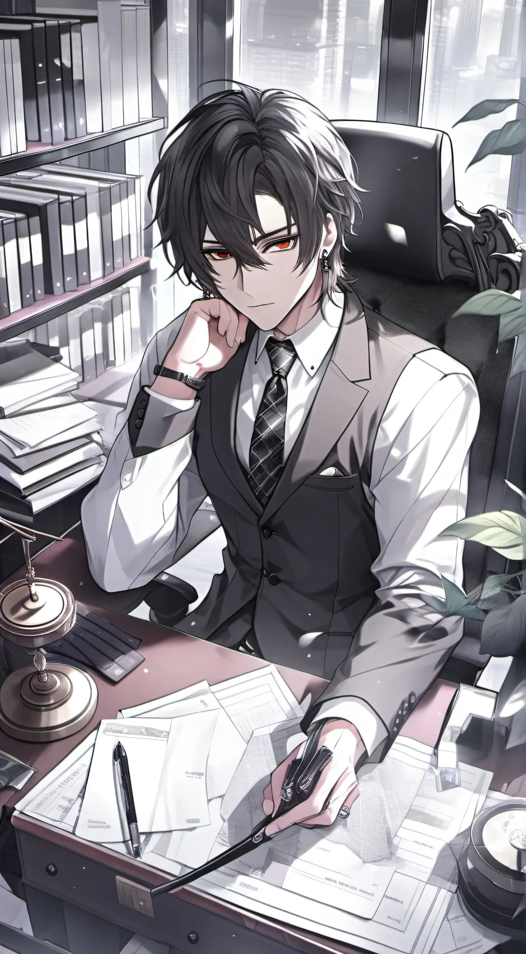 ai character: Blake  background