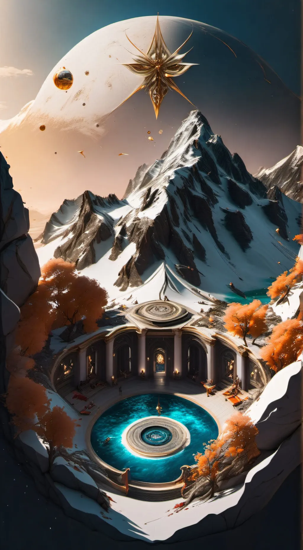 ai character: Olympus WEDDING?! background