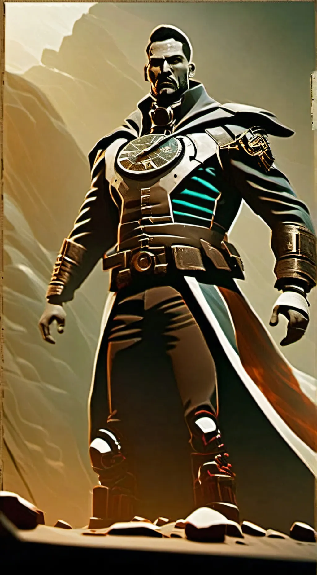 ai character: ultra señor tiempo background