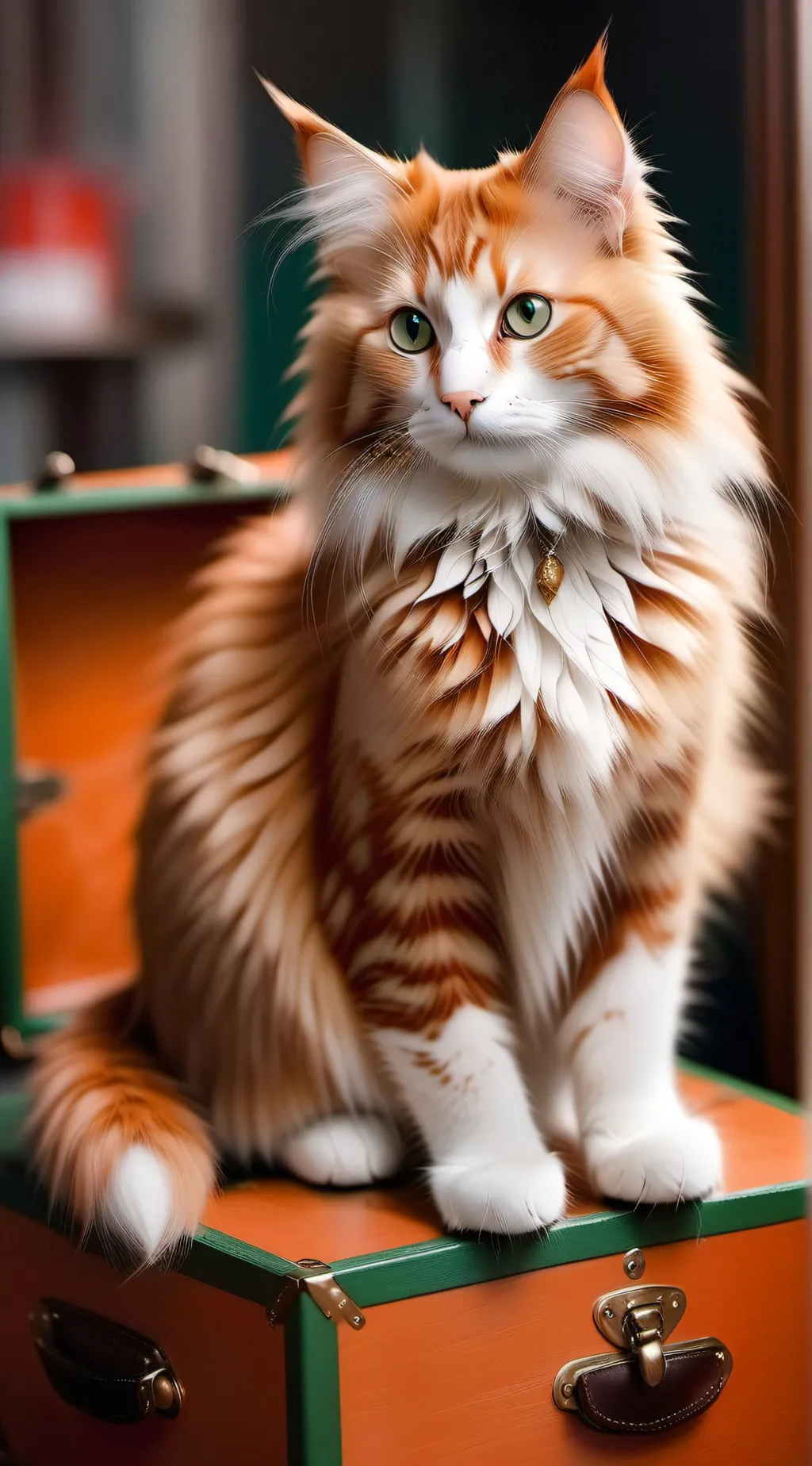 ai character: Amber background