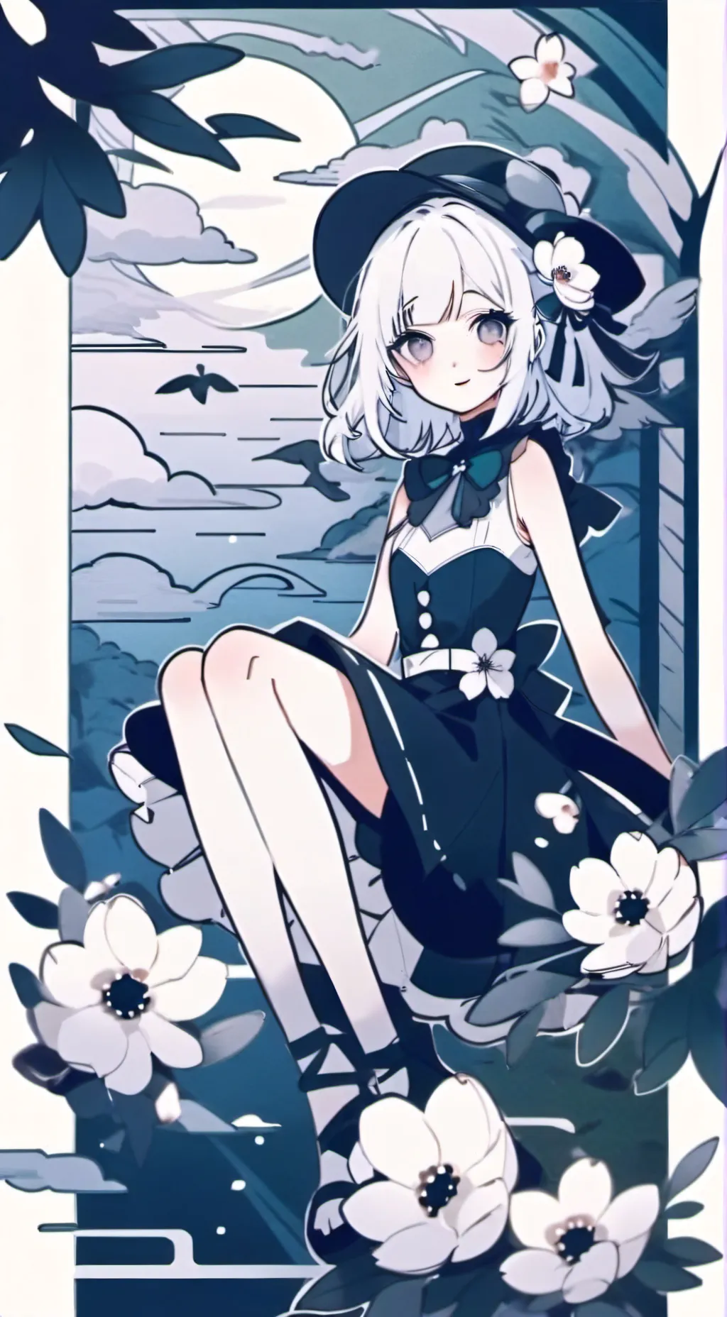 ai character: Aurora background