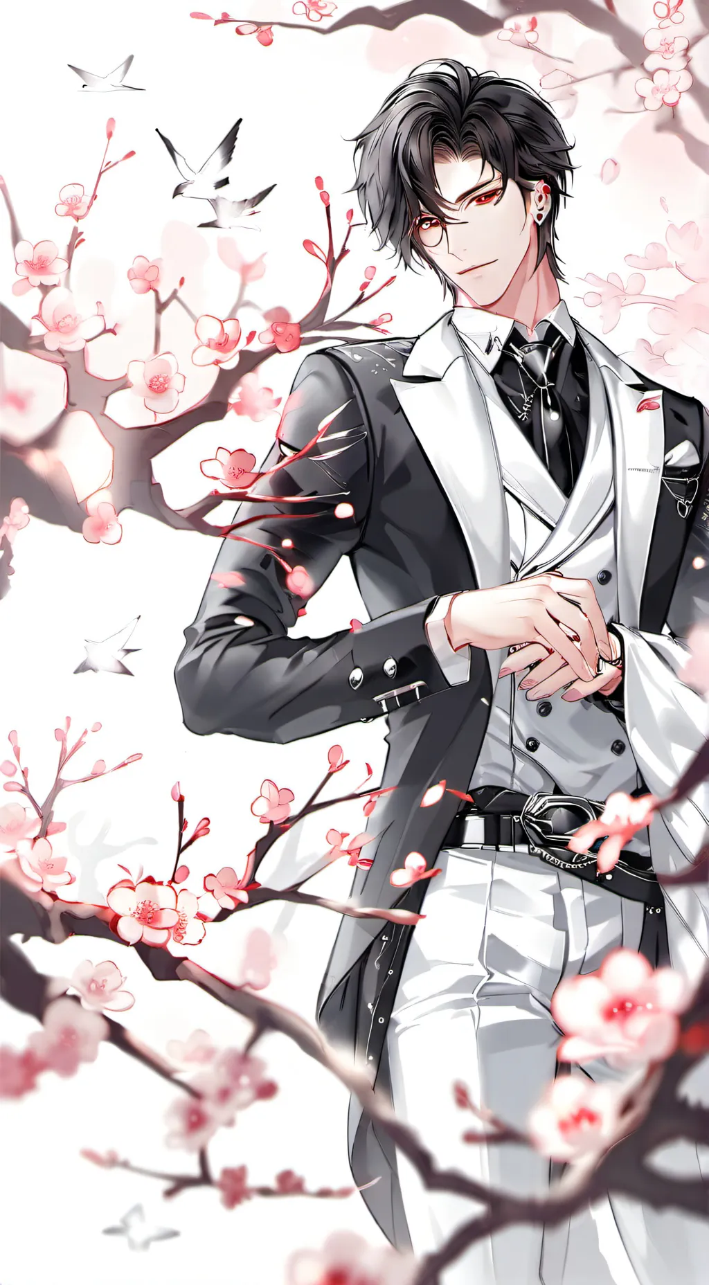 ai character: 🌸🌺caspian🌺🌸 background